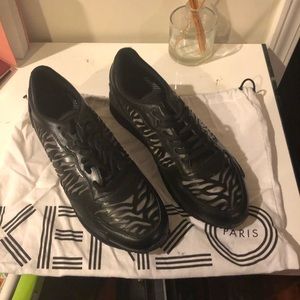 Kenzo Zebra Patterned Lace-up  Sneakers